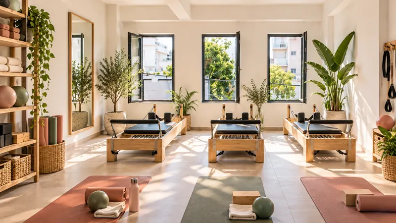 Φωτεινό pilates studio με reformer κοντά στη Νίκαια